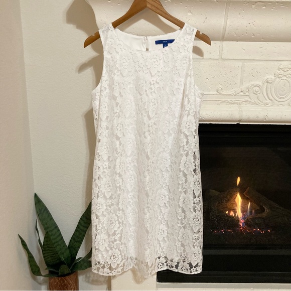 Apt. 9 Dresses & Skirts - Apt. 9 White Lace Dress Sleeveless Small - Medium S M